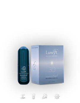 
LUWYT Essential Daily Defence Aqua Gel Sunscreen
Broad-Spectrum Sun Protection - Shields skin from harmful UVA, UVB rays, and environmental aggressors.
Hydration & Moisture Retention - Keeps skin hydrated with ingredients like allantoin and cucumber e