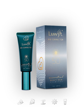 LUWYT ESSENTIAL BEAUTY BALM FLAWLESS BB CORRECTOR
Daily SPF50 coverage guards skin from UVA and UVB exposure.
Tinted formula blurs imperfections and delivers a natural finish.
Reduces dullness, dark spots, and discoloration over time.
Ensures all-day 