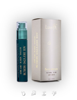 
LUWYT RETINOL FACE SERUM FOR DRY SKIN
Deep Moisture Retention - Strengthens the skin’s barrier to lock in hydration.
Smoother Texture - Reduces dry, flaky areas and promotes a supple feel.
Wrinkle Reduction - Minimizes the appearance of fine lines an