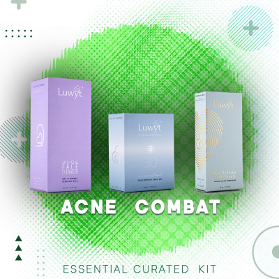 
LUWYT ACTIVE ACNE COMBAT Curated Kit Product over INR 1000 in Popular ACNE COMBAT kit, ACNE kit, ACNE control kit, anti acne kit, curated acne kit, Acne Treatments For Sensitive Skin, teens acne kit