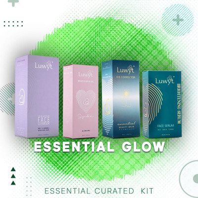 LUWYT ESSENTIAL GLOW KIT curated combo pack for essential skin care with,
LUWYT ACTIVE CLEANSER CREAM
LUWYT MOISTURIZING GEL
LUWYT RENEW INTENSE BRIGHTENING SERUM
LUWYT ESSENTIAL BEAUTY BALM FLAWLESS
LUWYT VIBRANT LIP SHADE (COMPLEMENTARY)