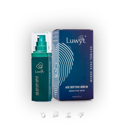 LUWYT  Retinol Face Serum For Sensitive Skin 30 ml Popular Product over INR 1000 and under INR 2000 in Popular face serum and retinol serum and retinol for sensitive skin, Face Serum For Sensitive Skin, retinol serum for sensitive skin with PH balanced wi